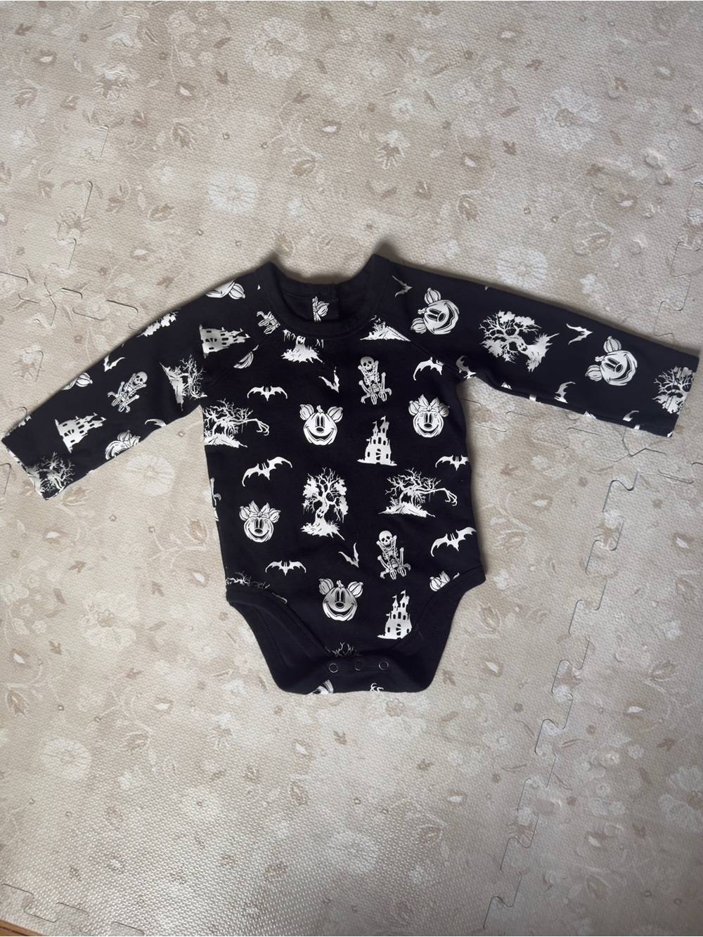 Disney Baby Halloween Glow In The Dark Long-Sleeve Onesie